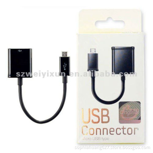 OTG USB host data Cable for Samsung Galaxy Tabs